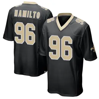 New Orleans Saints Youth Woodrow Hamilton Game Team Color Jersey - Black