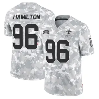 New Orleans Saints Youth Woodrow Hamilton Limited 2024 Salute to Service Jersey - Arctic Camo