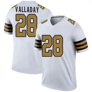 New Orleans Saints Youth Xazavian Valladay Legend Color Rush Jersey - White