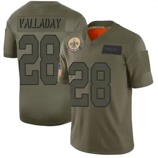 New Orleans Saints Youth Xazavian Valladay Limited 2019 Salute to Service Jersey - Camo