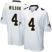 New Orleans Saints Youth Zach Wilson Game Jersey - White