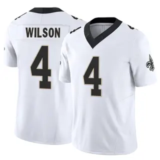 New Orleans Saints Youth Zach Wilson Limited Vapor F.U.S.E. Jersey - White