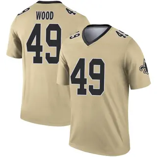 New Orleans Saints Youth Zach Wood Legend Inverted Jersey - Gold