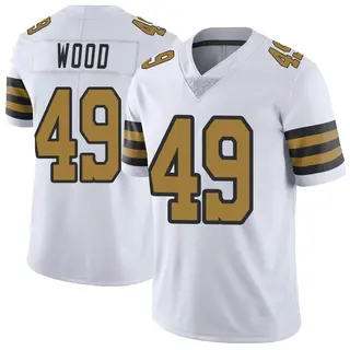 New Orleans Saints Youth Zach Wood Limited Color Rush Jersey - White