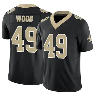 New Orleans Saints Youth Zach Wood Limited Vapor F.U.S.E. Jersey - Black