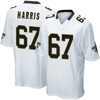 New Orleans Saints Youth Zxavian Harris Game Jersey - White