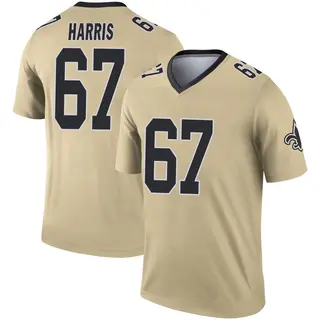 New Orleans Saints Youth Zxavian Harris Legend Inverted Jersey - Gold
