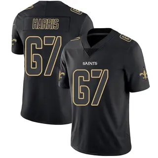 New Orleans Saints Youth Zxavian Harris Limited Jersey - Black Impact