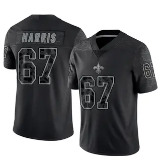 New Orleans Saints Youth Zxavian Harris Limited Reflective Jersey - Black